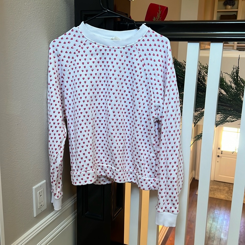Roller Rabbit Pink Hearts crewneck size Medium